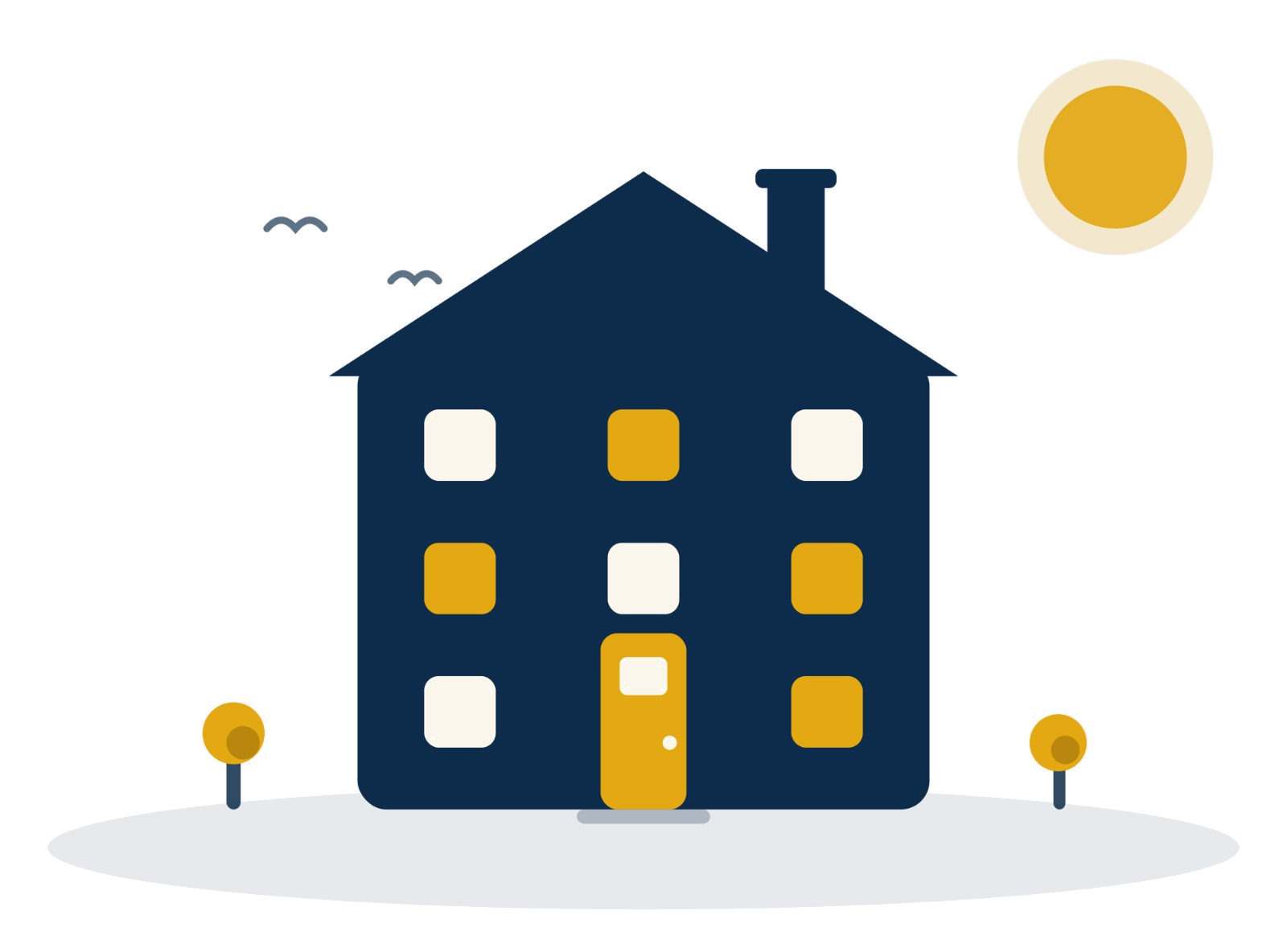 Illustration of a multi-storey HMO property